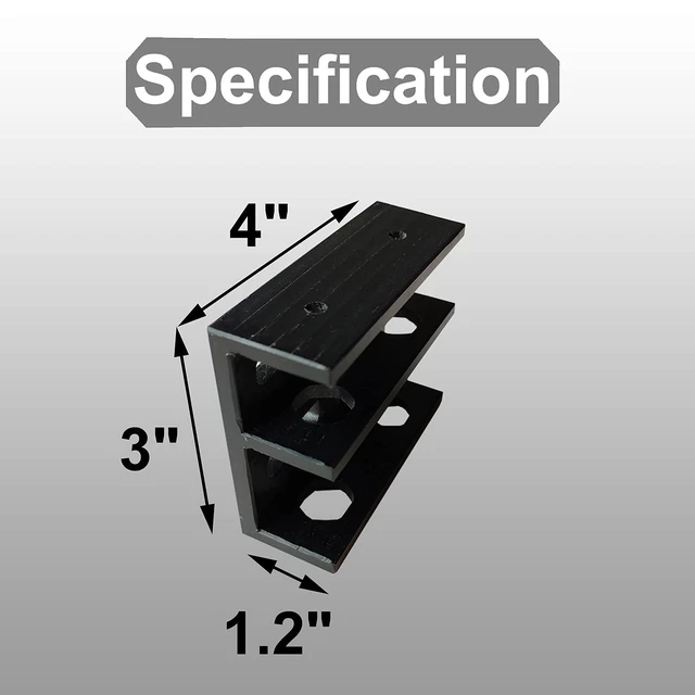 Alt view image 5 of 6 - Under Desk Double Decker Laptop Holder Mount with Screw, Under Desk Laptop Mount Bracket, Add On Under Table Keyboard Storage (3 Pcs)
