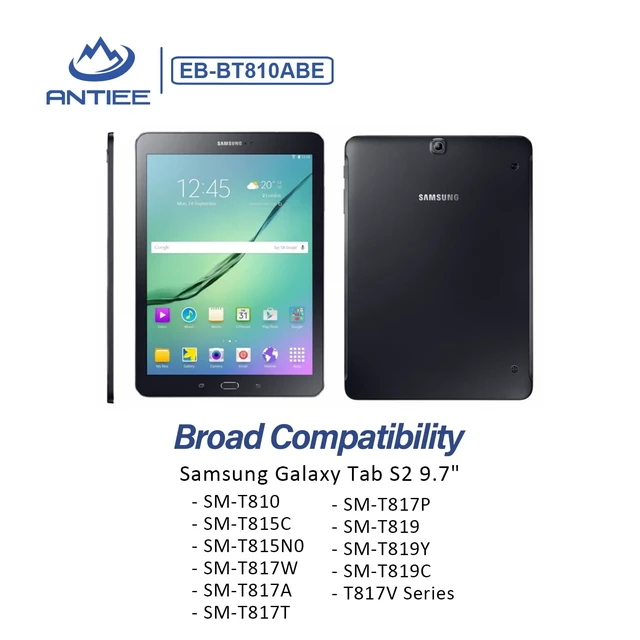 Alt view image 4 of 7 - EB-BT810ABA EB-BT810ABE Tablet Battery for Samsung Galaxy Tab S2 9.7" SM-T810 T810X T813 T815 T815C T815X T815Y T817 T817A T817W T817T T817P T817X T817V T818 T818A T818V T818W T819 - with Tools