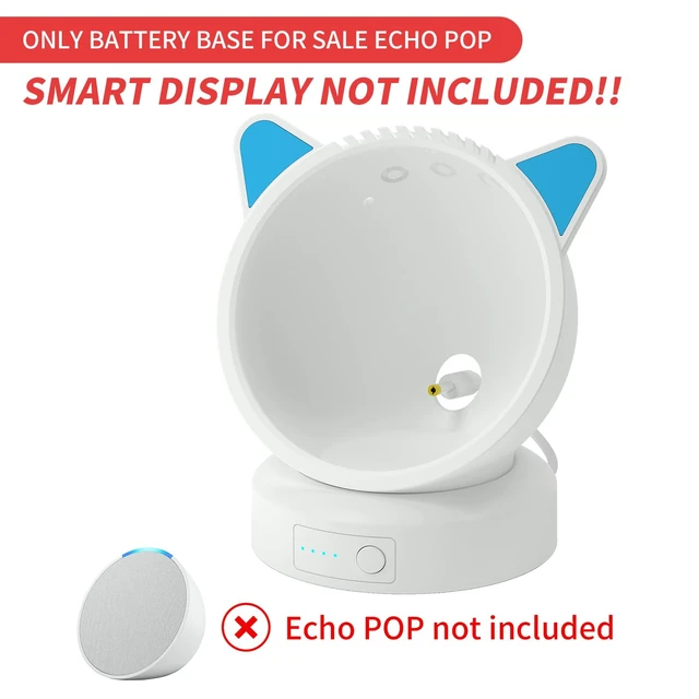 Alt view image 2 of 6 - Ech-/o Po-p Battery Base Portable Battery Base for Ech/-o Po-p Speaker, Ech/-o Po-p Battery Base with Protective Case Not including pop speaker (White)