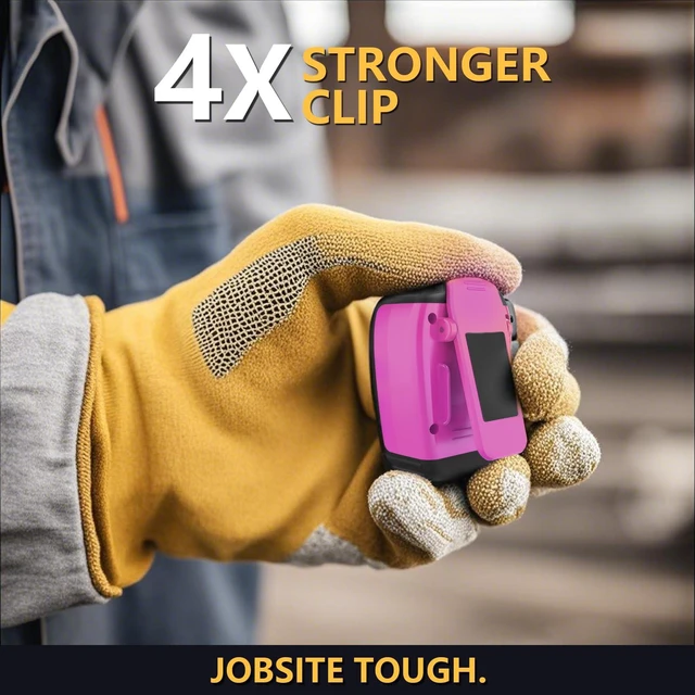 Alt view image 5 of 6 - Wearable Bluetooth Speaker,Clip on Wireless Jobsite Water-Resistant Portable Speaker, Built in Mic for Hands-Free/Call, Suitable for Indoor & Outdoor Use (Update Version Burgundy)