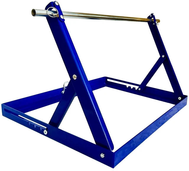 Main image of Cable Reel Drum Roller Holder Wire Dispenser Cable Rack Fold Spool Holder Dispenser FOLD CABLE DRUM JACK BLUE