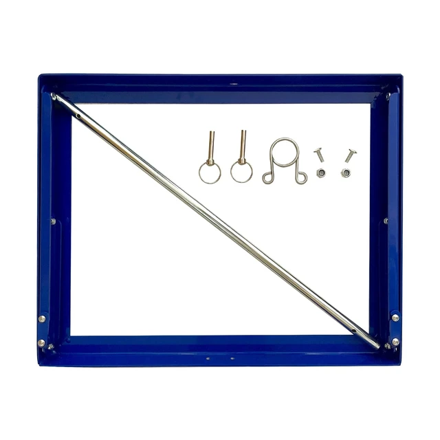 Alt view image 4 of 7 - Cable Reel Drum Roller Holder Wire Dispenser Cable Rack Fold Spool Holder Dispenser FOLD CABLE DRUM JACK BLUE