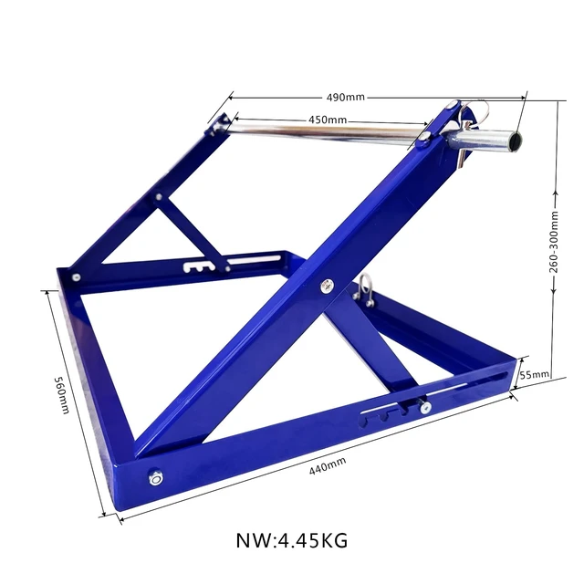 Alt view image 2 of 7 - Cable Reel Drum Roller Holder Wire Dispenser Cable Rack Fold Spool Holder Dispenser FOLD CABLE DRUM JACK BLUE