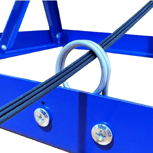 Alt view image 7 of 7 - Cable Reel Drum Roller Holder Wire Dispenser Cable Rack Fold Spool Holder Dispenser FOLD CABLE DRUM JACK BLUE