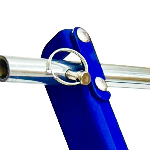 Alt view image 6 of 7 - Cable Reel Drum Roller Holder Wire Dispenser Cable Rack Fold Spool Holder Dispenser FOLD CABLE DRUM JACK BLUE