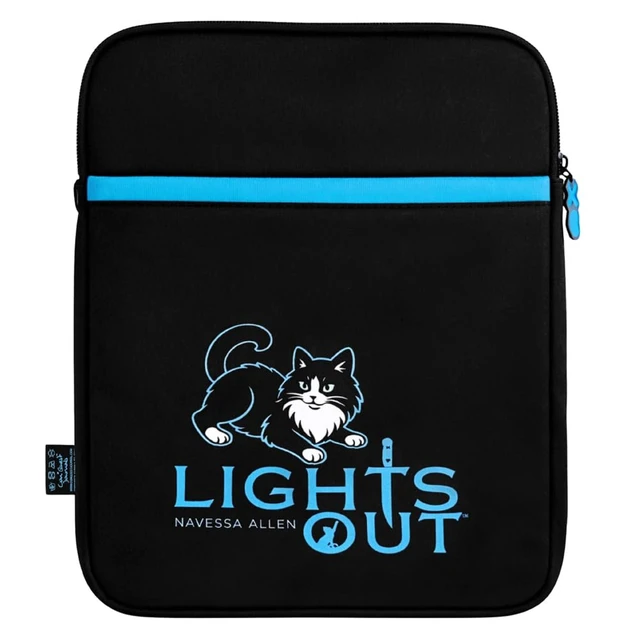 Alt view image 3 of 7 - Conquest Lights Out Fred Approved Book Sleeve Cover E-Reader & Tablet Cases, Back Pocket, Zipper Charm, Gifts for Dark Romance Readers, 8.5" x 11", Officially Licensed