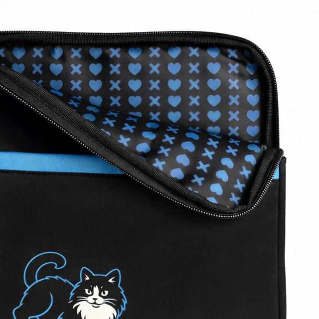 Alt view image 4 of 7 - Conquest Lights Out Fred Approved Book Sleeve Cover E-Reader & Tablet Cases, Back Pocket, Zipper Charm, Gifts for Dark Romance Readers, 8.5" x 11", Officially Licensed