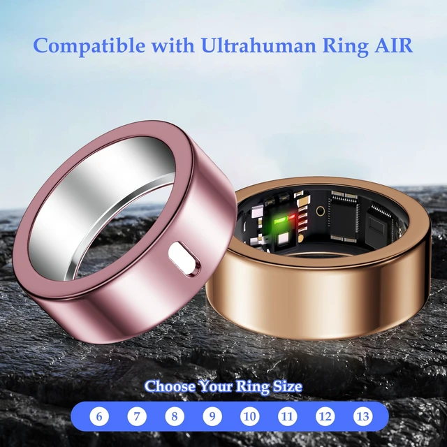 Alt view image 2 of 7 - 5 Pack Cover Compatible with Ultrahuman Ring Air Size 13 Anti-Scratch TPU Protector for Ultrahuman Ring Case Accessories for Women Men Working Out Gym, Support Charging with Cover on