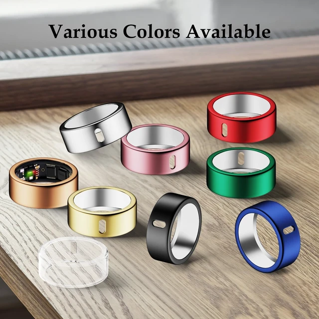 Alt view image 6 of 7 - 5 Pack Cover Compatible with Ultrahuman Ring Air Size 13 Anti-Scratch TPU Protector for Ultrahuman Ring Case Accessories for Women Men Working Out Gym, Support Charging with Cover on