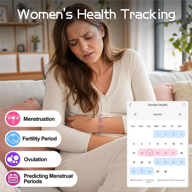 Alt view image 5 of 7 - Smart Bracelet for Women, Step Counter Fitness Tracker Jewelry Bracelet Design, Step Counter, Sleep Tracking, 1ATM Water Resistant, Multi-Sport Modes, No Subscription, 2 Bands