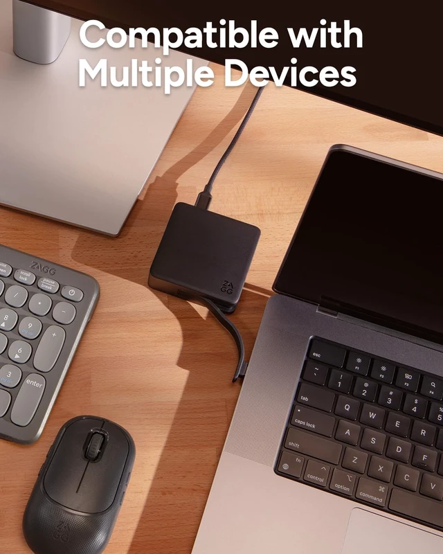 Alt view image 6 of 6 - 4-Port Hub - Versatile USB-C PD, USB-A HDMI Adapter High-Speed Charging & 4K Display Support, Compact for Travel, Compatible with Windows, macOS, iPadOS, ChromeOS, Android