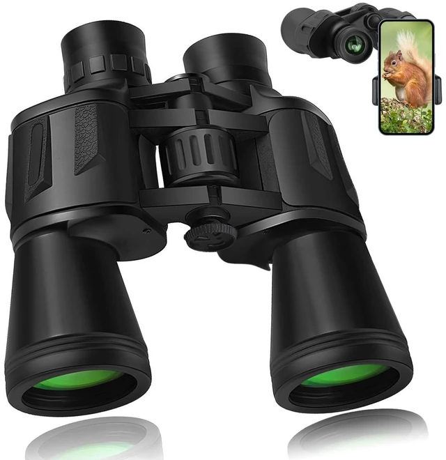 Main image of 20x50 High Power Binoculars for Adults with Smartphone Adapter, HD Professional/Daily Waterproof Compact Binoculars for Bird Watching Hiking Concert Travel with BAK4 Prism FMC Lens, Black