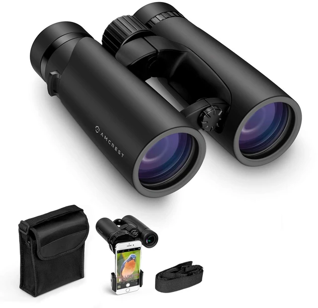 Main image of 10x42 Roof Prism Binoculars for Adults, HD Professional Binoculars for Bird Watching, Travel, Stargazing, Hunting, Concerts, Sports, BAK-4 Prisms, Smart Phone Adaptor for Photography