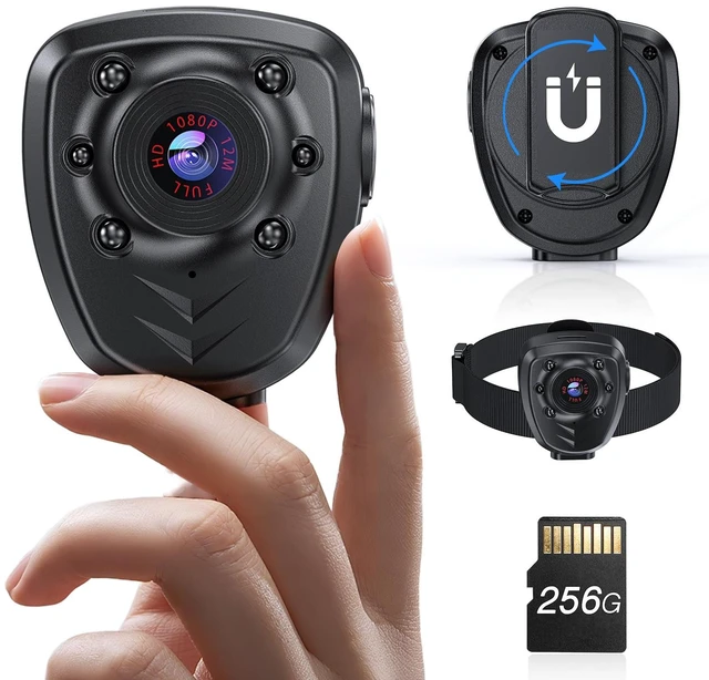Main image of Z12 Mini Body Camera-1080P Wearable Camera with Audio, 5-Hour Battery, Clip & Strap Included, Night Vision Small Body Cam for Civilians, Delivery, Daily Recording, Personal Safety (256GB)