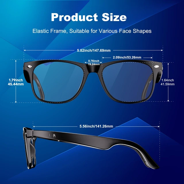 Alt view image 4 of 7 - AI Smart Glasses, Translation Glasses with Chat GPT and 164 Languages Bluetooth Glasses with Photochromic Lens, Music Playback & Hands-Free Calls, UV & Blue Light Protection for Women and Men
