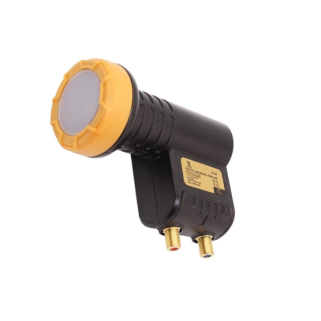 Alt view image 2 of 7 - Twin Output KU Band LNB High Gain Universal Ku Band Dual Output Hd Lnbf Two Connect LNBFFTA for Free tv Antenna Universal LNB Dual, Twin Low Noise Block