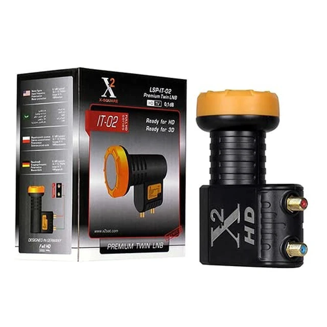 Alt view image 5 of 7 - Twin Output KU Band LNB High Gain Universal Ku Band Dual Output Hd Lnbf Two Connect LNBFFTA for Free tv Antenna Universal LNB Dual, Twin Low Noise Block