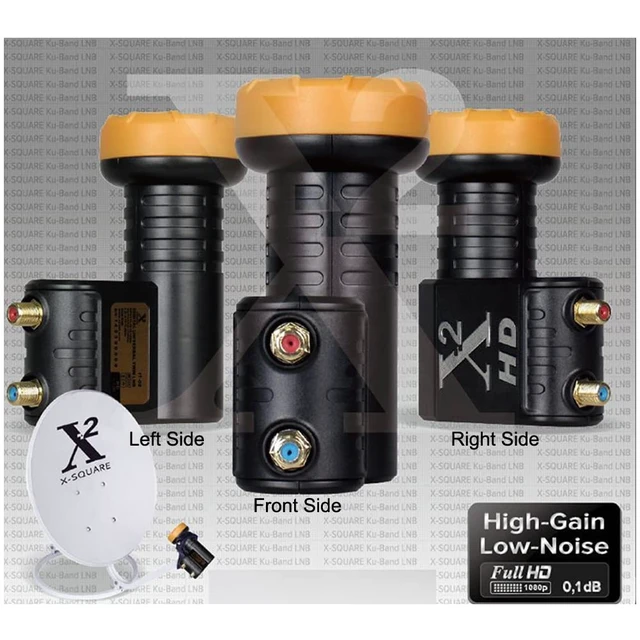 Alt view image 7 of 7 - Twin Output KU Band LNB High Gain Universal Ku Band Dual Output Hd Lnbf Two Connect LNBFFTA for Free tv Antenna Universal LNB Dual, Twin Low Noise Block