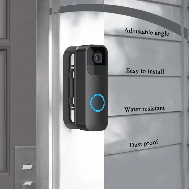 Alt view image 7 of 7 - Blink Video Doorbell Angle Mount, Adjustable 30° to 145° Corner Wedge Bracket for All-New Blink Doorbell Camera (1st & 2nd Gen), Anti-Theft Swivel Mounting Kit with Wide Viewing Range, Black