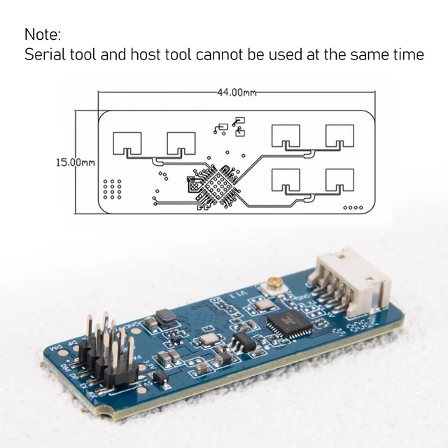 Alt view image 2 of 7 - 1Pcs LD2450 Mmwave 24G 5V Tracking Radar Sensor for Smart Home Human Presence Motion Detection Module,8M Sensing Distance,±60° Azimuth Coverage,DIY Home Assistant,Office Hotel Monitoring