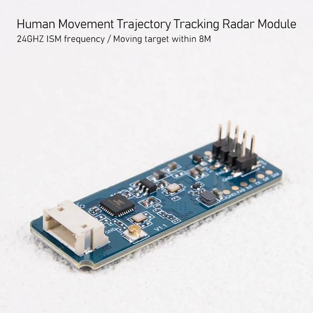 Alt view image 6 of 7 - 1Pcs LD2450 Mmwave 24G 5V Tracking Radar Sensor for Smart Home Human Presence Motion Detection Module,8M Sensing Distance,±60° Azimuth Coverage,DIY Home Assistant,Office Hotel Monitoring
