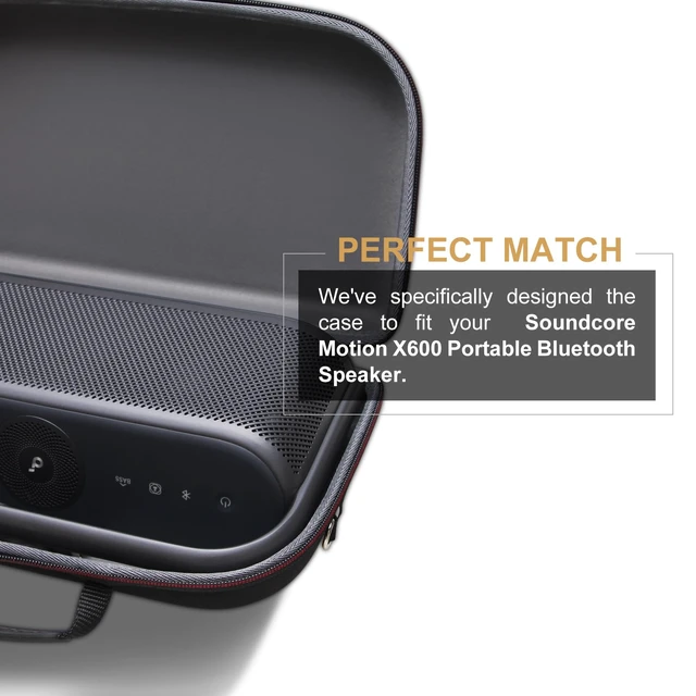 Alt view image 4 of 7 - LTGEM Case for Soundcore Motion X600 Portable Bluetooth Speaker Hard EVA Shell, Water-Resistant, Shock Protection, Scratch-Resistant Interior, Portable Travel Storage Case Only