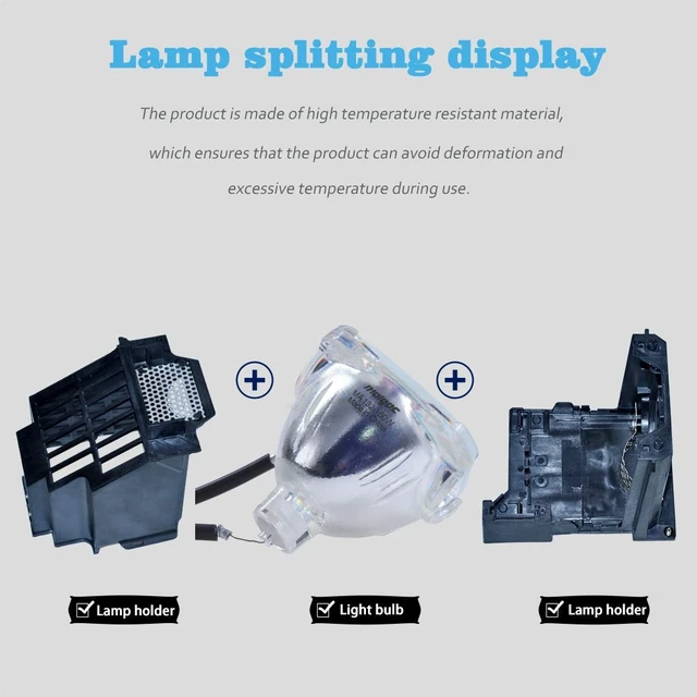 Alt view image 2 of 7 - 915B441001 Replacement Lamp Compatible with WD-82838,WD-65738,WD-82738,WD-60738,WD-60638,WD-65838,WD-73638 Rear Projection TV Lamp