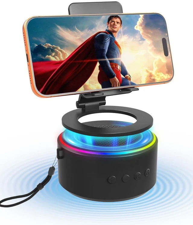 Main image of Gifts for Men Him Husband, Cell Phone Stand with Wireless Bluetooth Speaker, Christmas Anniversary Birthday Gifts for Teen Boy Boyfriend Women, Tech Mens Dad Gifts