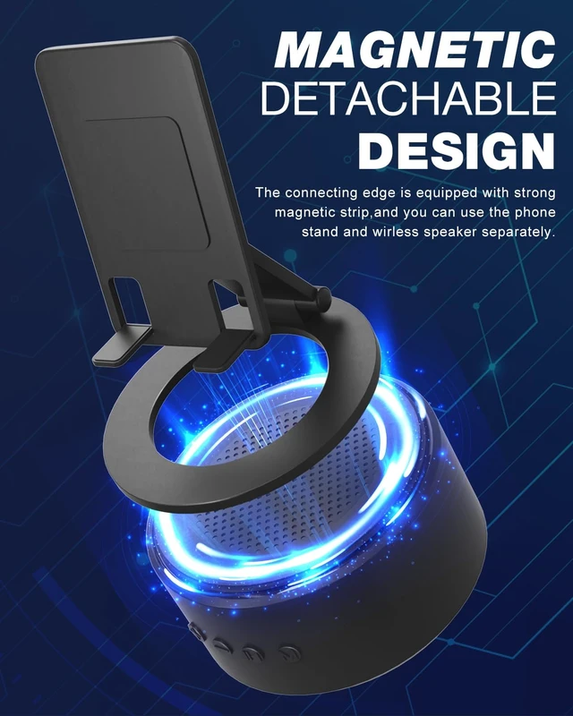 Alt view image 2 of 7 - Gifts for Men Him Husband, Cell Phone Stand with Wireless Bluetooth Speaker, Christmas Anniversary Birthday Gifts for Teen Boy Boyfriend Women, Tech Mens Dad Gifts