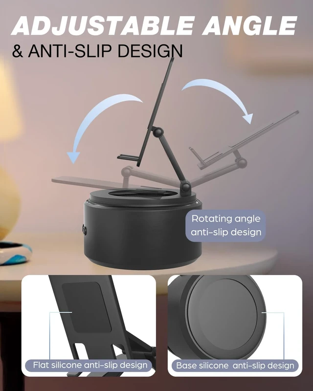 Alt view image 6 of 7 - Gifts for Men Him Husband, Cell Phone Stand with Wireless Bluetooth Speaker, Christmas Anniversary Birthday Gifts for Teen Boy Boyfriend Women, Tech Mens Dad Gifts