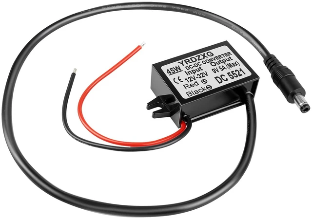 Main image of DC 9V Universal Power Adapter 12V 24V to 9V 5A 45W DC Male Plug 5.5mm x 2.1mm widely Compatible with routers, humidifiers, scanners, Speakers