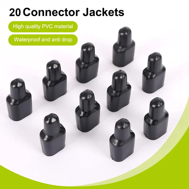Alt view image 2 of 5 - Rubber Covers Flame Retardant Rubbe r Boots 2-Position Power Connector Rubber Sleeves for Anderson Powerpole Connector Housing PP15-PP45(20PCs)