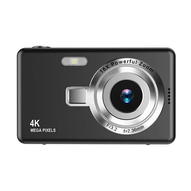 Alt view image 2 of 7 - Digital Camera, Autofocus UHD 4K 50MP Vlogging Camera for Photography with 32GB SD Card, 16X Zoom, Anti-Shake, Portable YouTube Compact Point and Shoot Digital Cameras for Kids Teens Adult Beginner