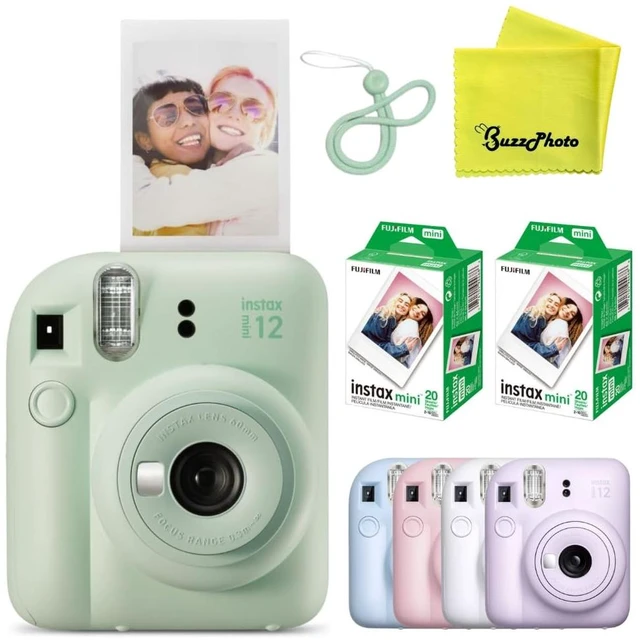 Main image of Instax Mini 12 Instant Film Camera (Mint Green w/ 40 Film Sheets)