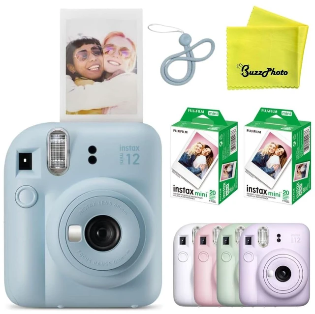 Main image of Instax Mini 12 Instant Film Camera (Pastel Blue w/ 40 Instant Film Sheets)