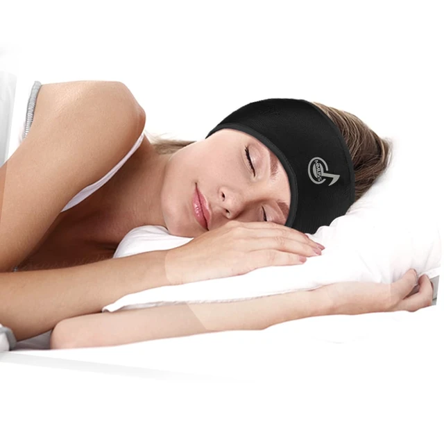 Alt view image 3 of 6 - Sleep Wired Headphones Stereo with Headband Ultra Thin Speakers.Perfect for Men or Women Side Sleeper,Sports,Air Travel,Meditation (Black)
