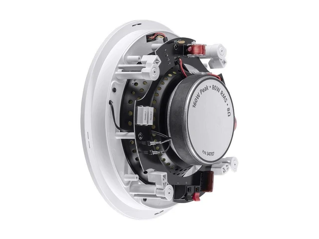 Alt view image 2 of 6 - 2 Way in-Ceiling Speakers - 8 Inch (Pair) with Aramid Fiber and Titanium Silk Drivers - Caliber Slim Series