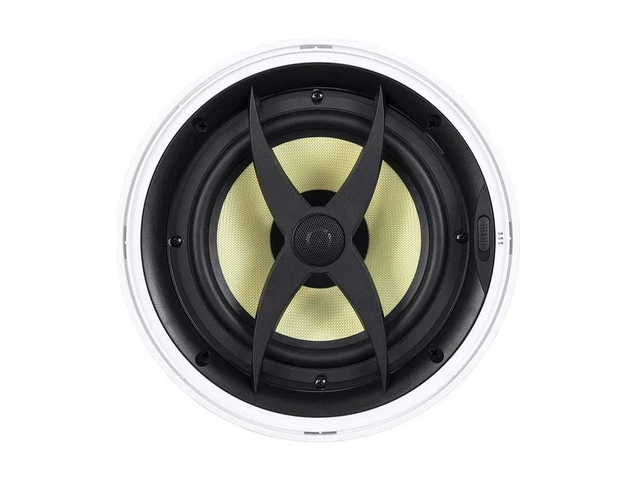 Alt view image 6 of 6 - 2 Way in-Ceiling Speakers - 8 Inch (Pair) with Aramid Fiber and Titanium Silk Drivers - Caliber Slim Series