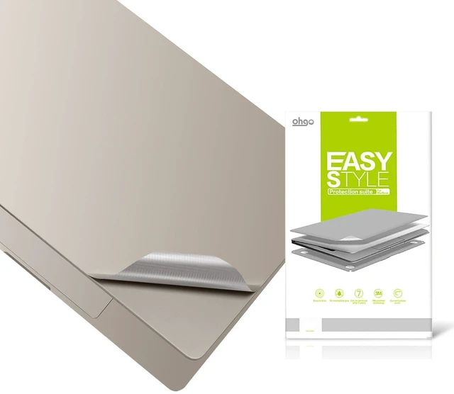 Main image of 4 in 1 Ultra Thin 3M Vinyl Full Size Body Skin Decals and Palm Rest Sticker Protector for 2026 Released MacBook Air 13.6" M5 A3449 and 2022+ 13.6 Inch Air (Model: A2681/A3113/A3240) - Starlight