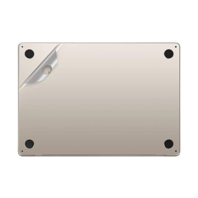 Alt view image 5 of 5 - 4 in 1 Ultra Thin 3M Vinyl Full Size Body Skin Decals and Palm Rest Sticker Protector for 2026 Released MacBook Air 13.6" M5 A3449 and 2022+ 13.6 Inch Air (Model: A2681/A3113/A3240) - Starlight