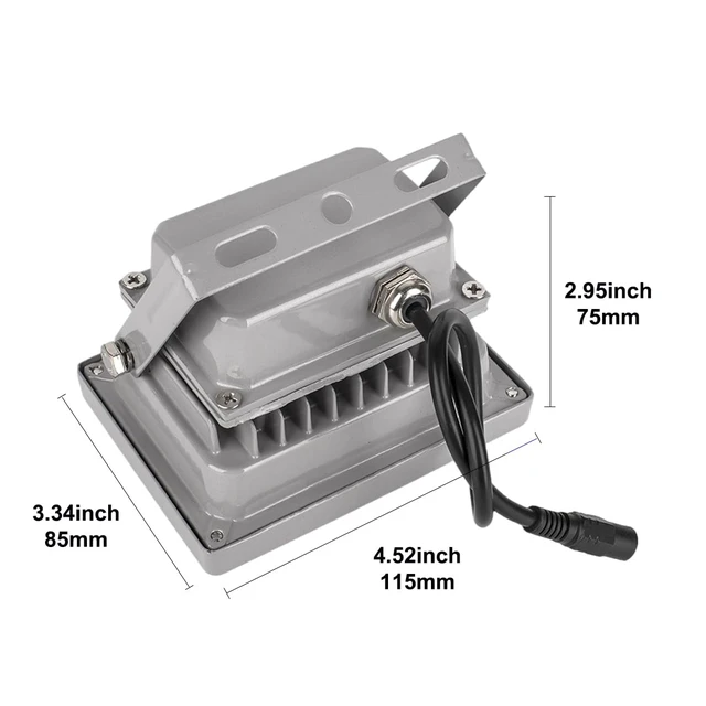 Alt view image 2 of 7 - Night Vision IR Illuminators 940nm Invisible 6-LEDs Infrared Light IP65 Water-Resistant Outdoor Floodlight for Security Cameras (940nm IR, 90° Angle for 4mm Lens)