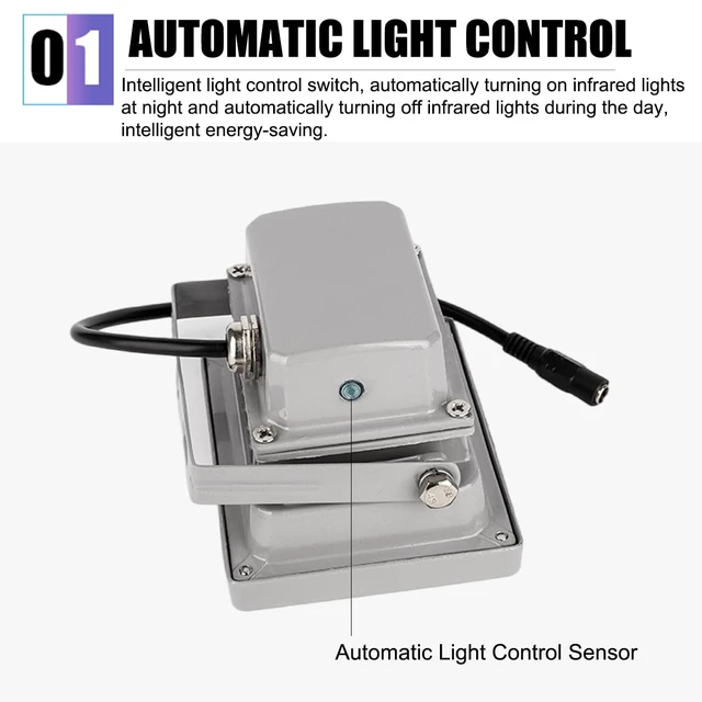 Alt view image 3 of 7 - Night Vision IR Illuminators 940nm Invisible 6-LEDs Infrared Light IP65 Water-Resistant Outdoor Floodlight for Security Cameras (940nm IR, 90° Angle for 4mm Lens)