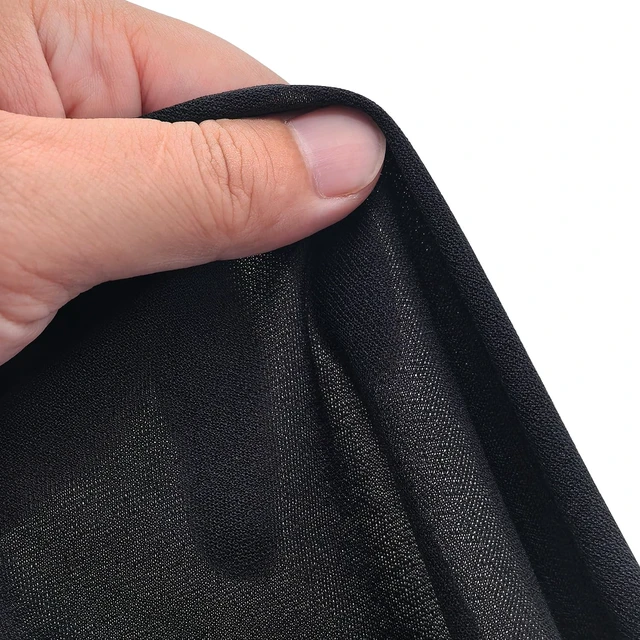 Alt view image 4 of 7 - Speaker Grill Cloth 67"x40" Black Sound Transparent Mesh Fabric Lightweight Flexible Material for Home Stage Speaker Restoration & DIY Projects
