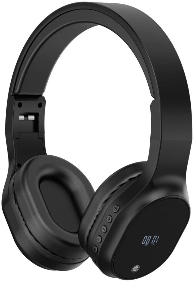 Main image of FM Radio Headphones, Wireless Radio Headset for Mowing, Cycling, Jogging, Portable Radio with USB Power, LED Display Easy to Use, 3.5mm Jack, Gifts for Seniors Elderly(Black)