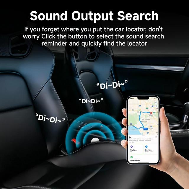 Alt view image 3 of 7 - GPS Tracker for Super Magnetic Vehicles No Subscription for iOS and Android No-Wiring Hidden Tracking Device with App Alerts for Cars, Motorcycles & Teen Drivers