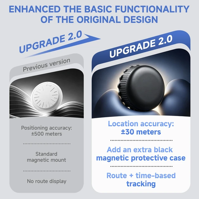 Alt view image 7 of 7 - GPS Tracker for Super Magnetic Vehicles No Subscription for iOS and Android No-Wiring Hidden Tracking Device with App Alerts for Cars, Motorcycles & Teen Drivers
