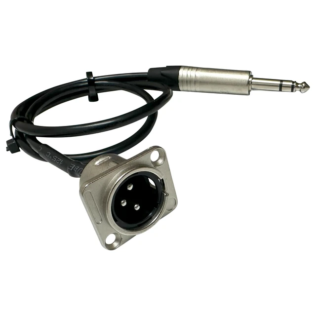 Alt view image 2 of 7 - Premium XLR Pass Through Cable, No Solder, for Stage Box, Patch Panel, Floor Box - No Solder for Pro Audio Installations (XLR Male to 1/4" TRS)