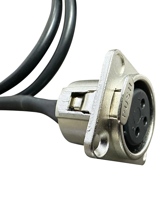 Alt view image 2 of 7 - Premium XLR Pass Through Cable, No Solder, for Stage Box, Patch Panel, Floor Box - No Solder for Pro Audio Installations (Female to Male)