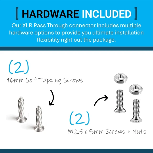 Alt view image 5 of 7 - XLR Female to 1/4 Inch TRS Pass Through Cable, Solderless Female XLR to 1/4 Inch TRS Pass Through Cable for Patch Panels, Stage Boxes & Floor Boxes; Solderless Pro Audio Connector