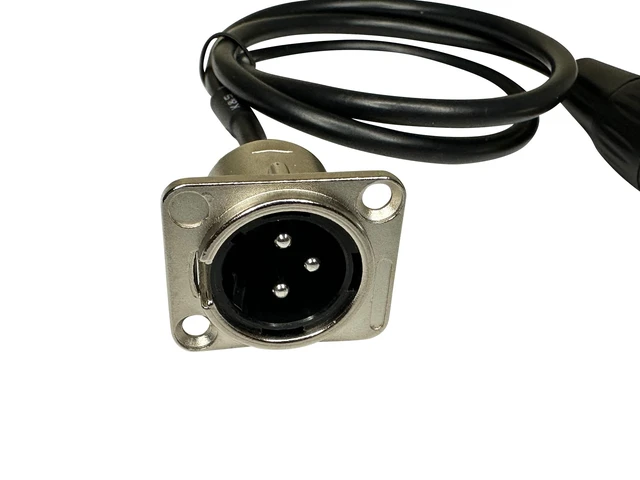 Alt view image 2 of 7 - XLR Pass Through Cable, Male to Female, Solderless Panel Mount Panel Mount XLR Pass Through Connector for Stage Box, Floor Box & Patch Panel; Male to Female Solderless Pro Audio Cable